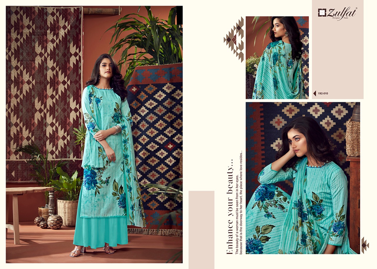 Zulfat designer studio adah vol 2 Cotton printed daily wear salwar suits supplier