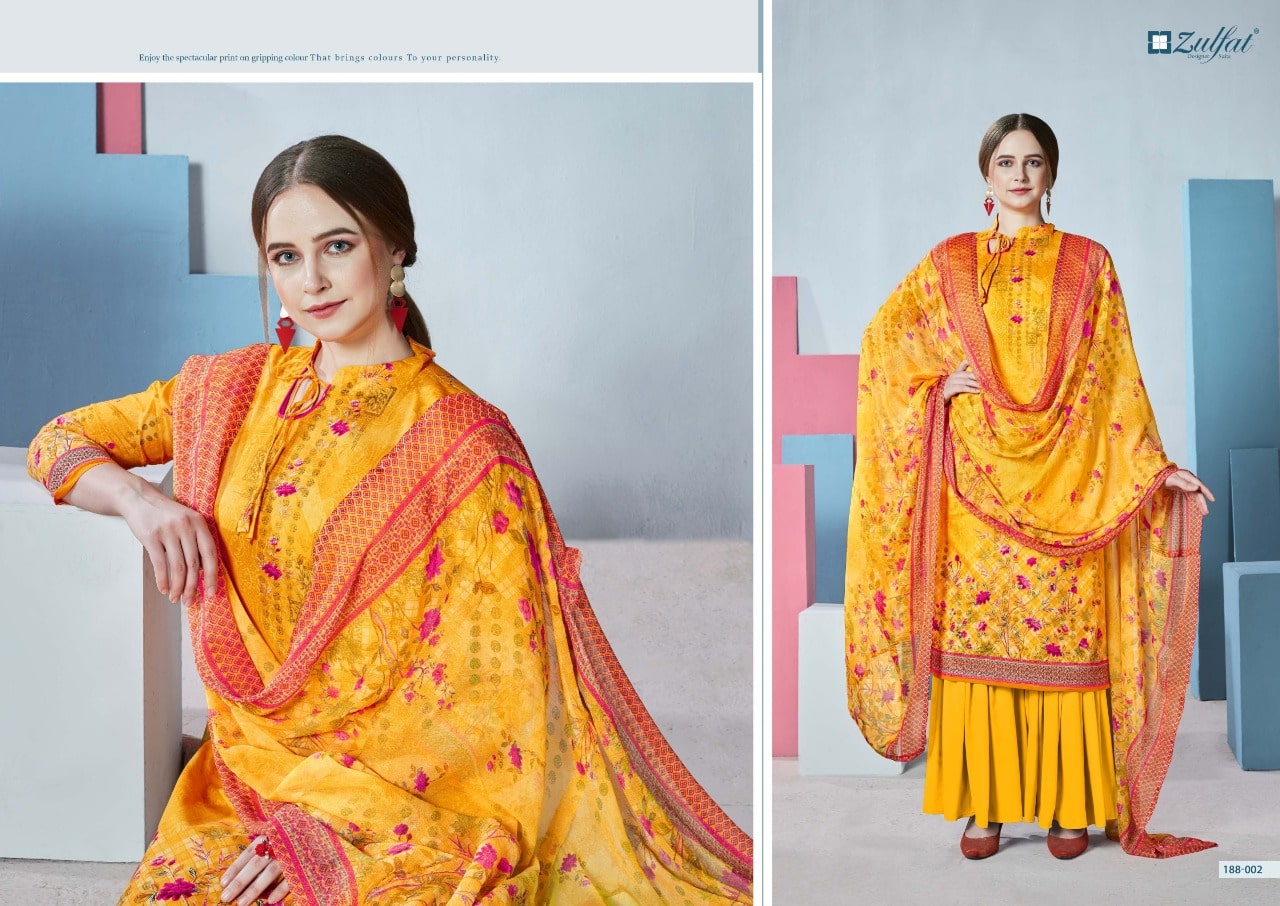 Zulfat designer studio florence printed salwar suits exporter