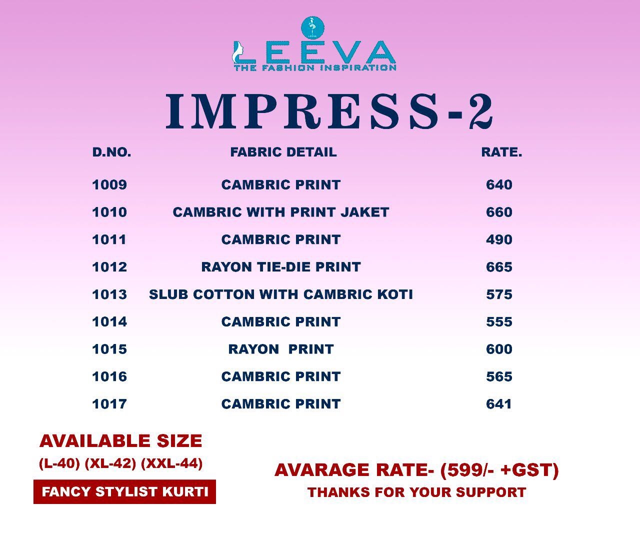 Leeva Impress Vol 2 Elegant Party Wear Kurties Collection