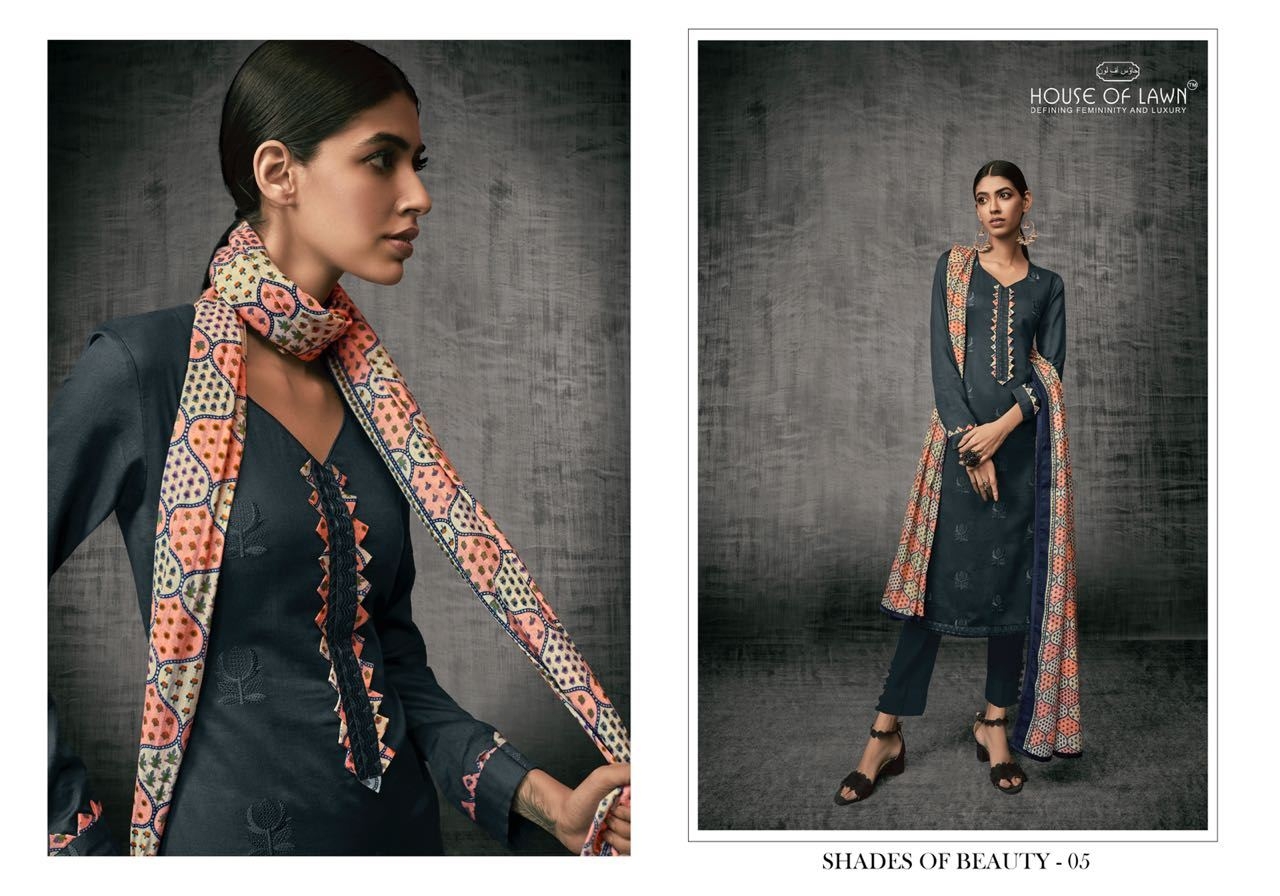 House of lawn shades of beauty salwar Kameez Collection