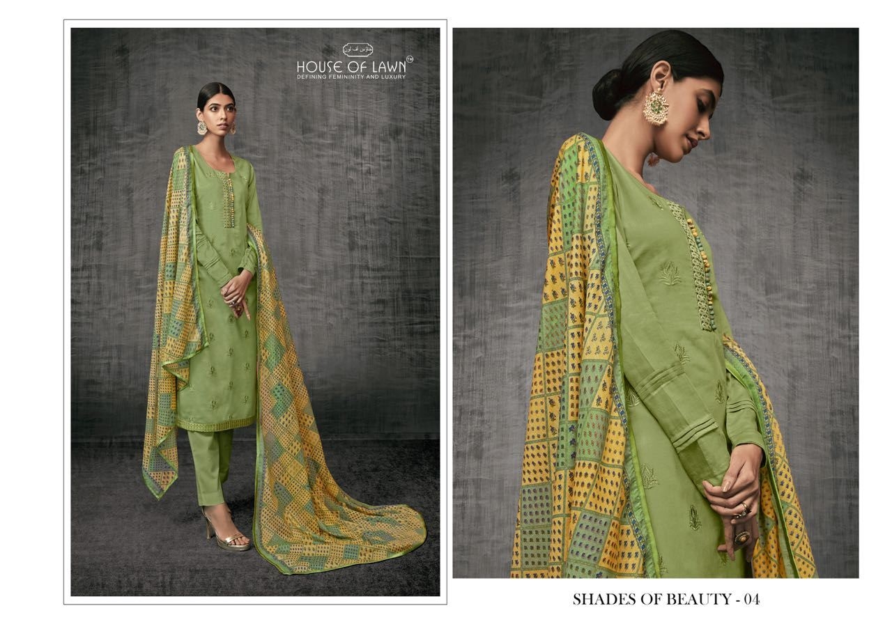 House of lawn shades of beauty salwar Kameez Collection