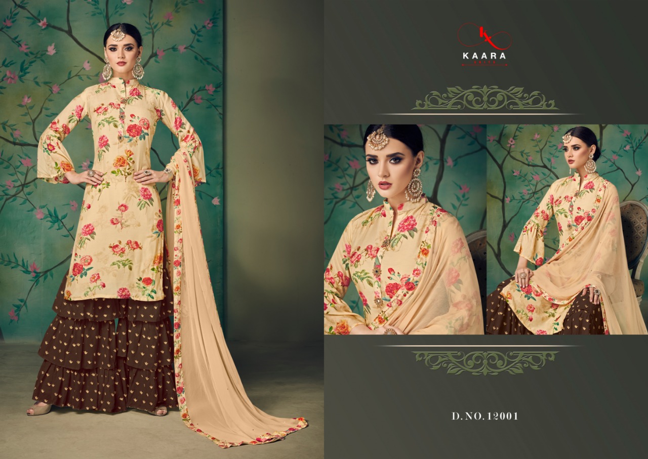 Kaara launch kajri exclusive different sarara style  salwar kameez collection
