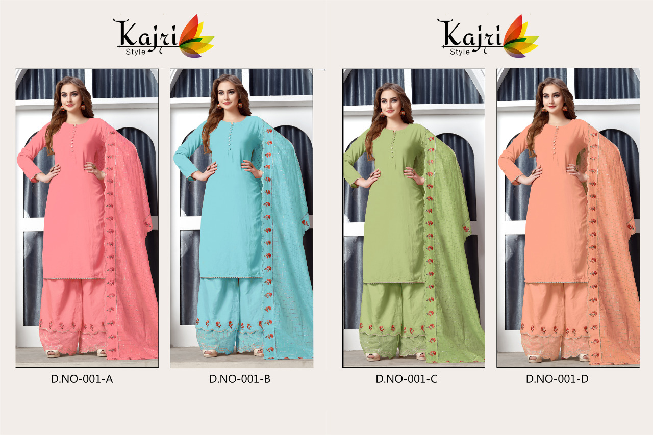 Kajri style presenting zoya vol 1 stylish top with plazzo concept