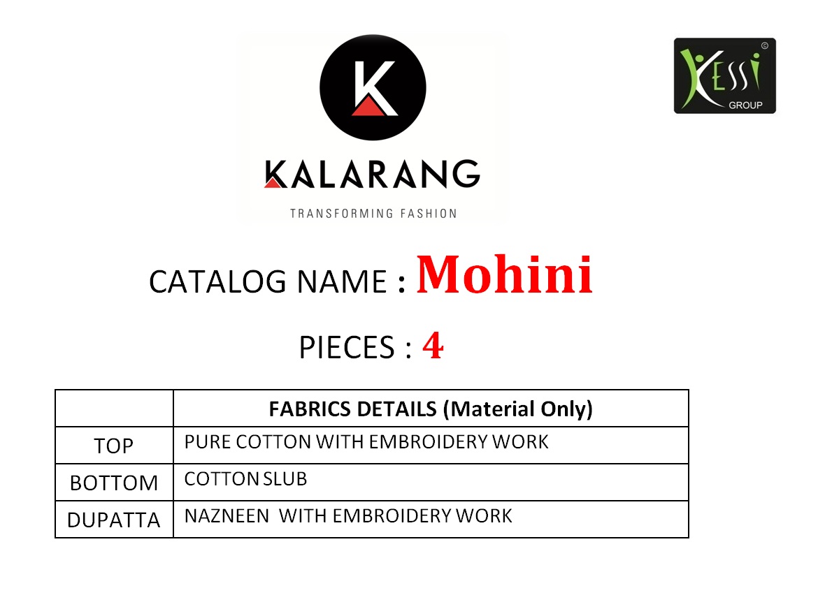 Kalarang creation presents mohini Casual running wear collection of salwar kameez