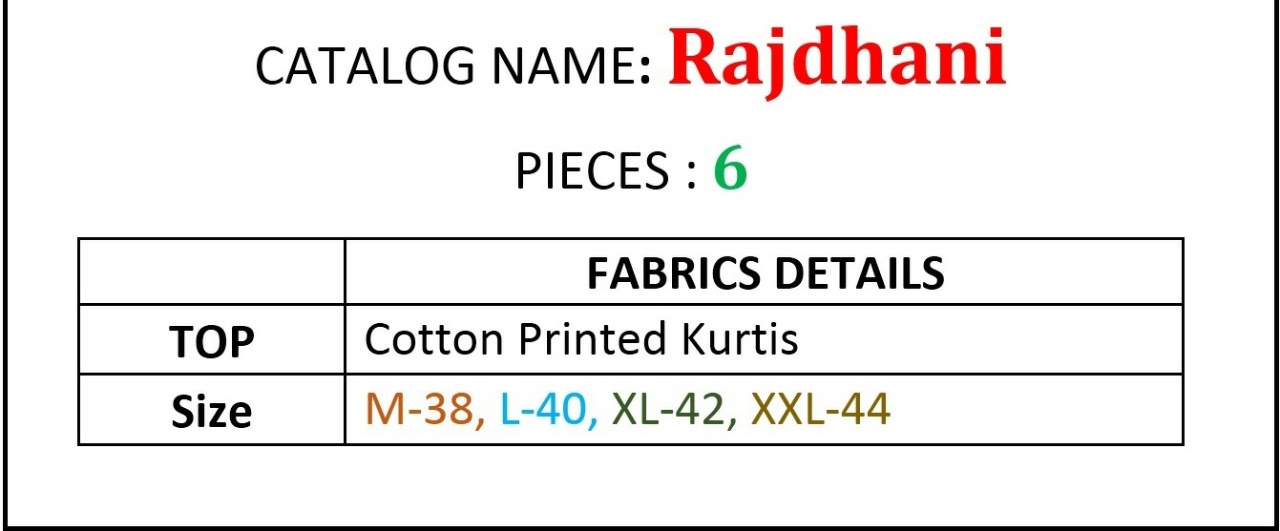 Kalaroop Rajdhani gorgeous stylish look beautifully printed Kurties in wholesale prices