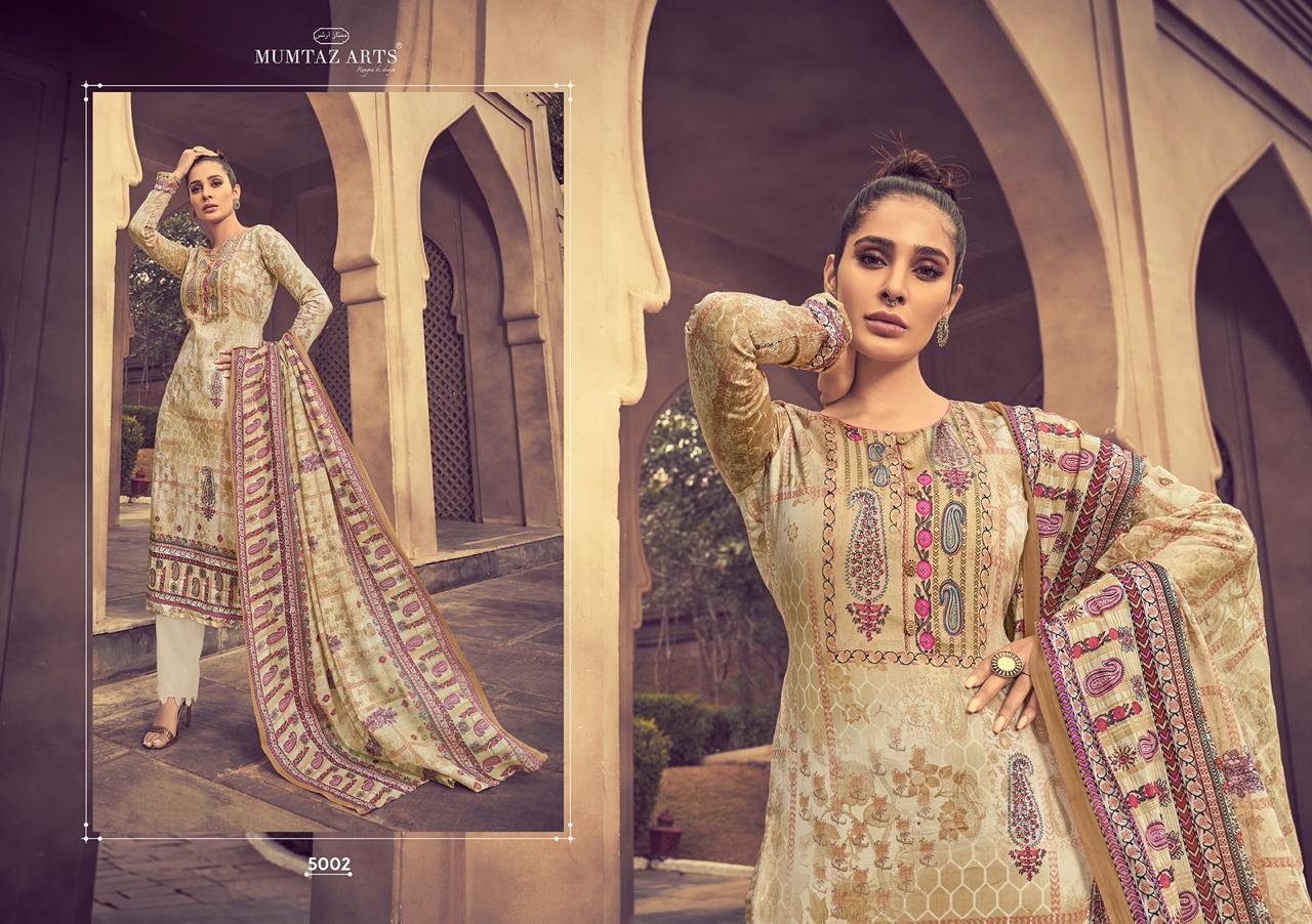 Mumtaz arts gulbagh Astonishing Style modern look jam satin Salwar suits with cotton duppata