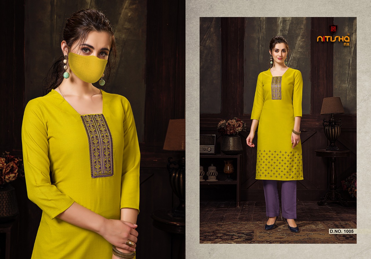 Nitisha nx chingari casual wear kurties online supplier