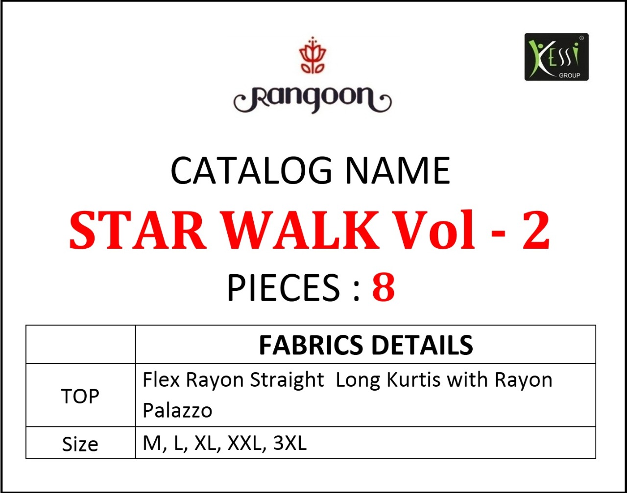 Rangoon Star walk vol-2 stunning look Beautifully Designed classic trendy fits Kurties