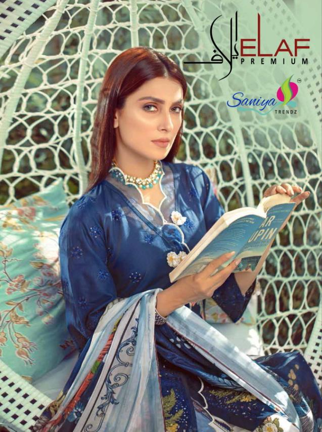 Saniya trendz lelaf premium lawn pakistani style salwar suit collection