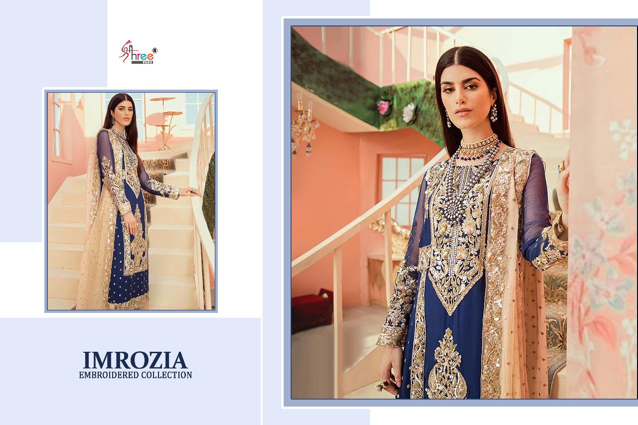 Shree fabs imrozia embroidered collection pakistani style dresses