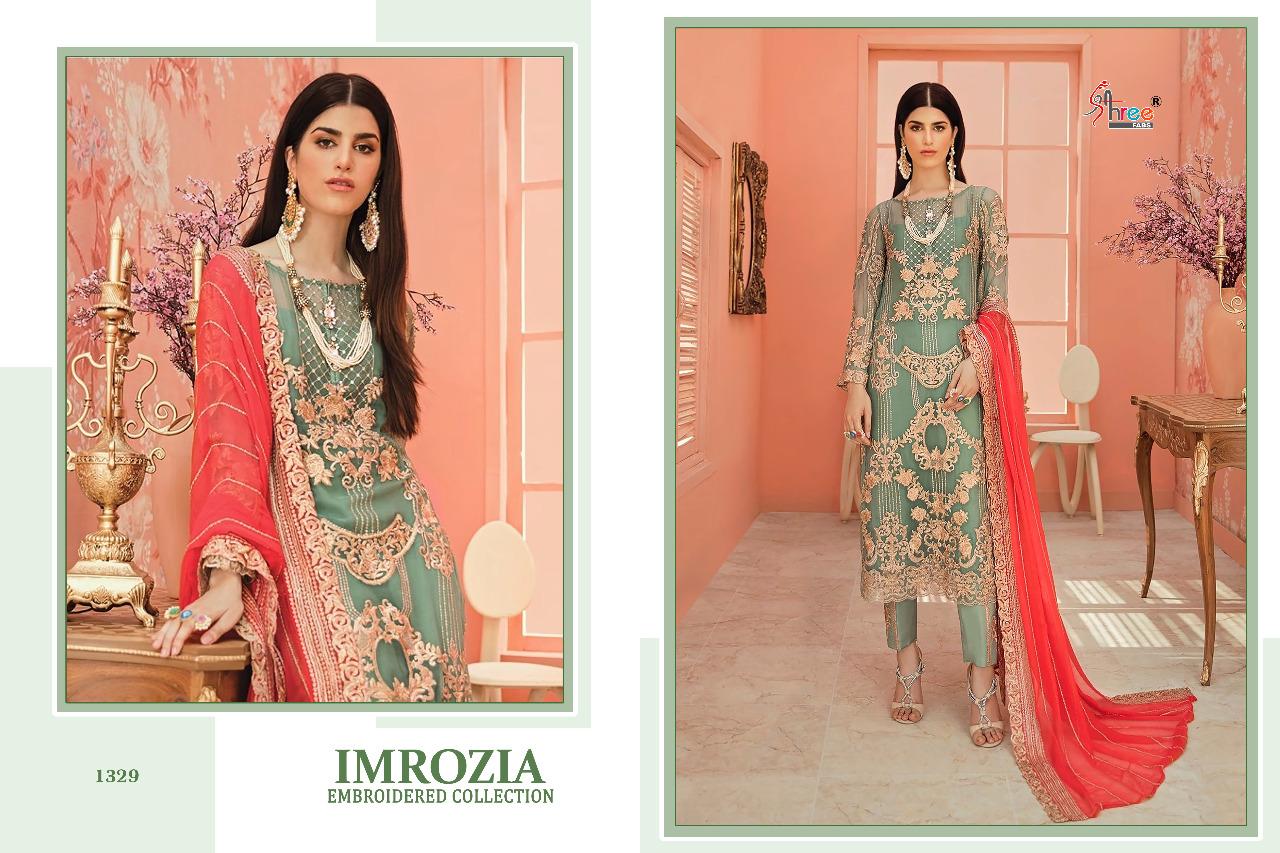 Shree fabs imrozia embroidered collection pakistani style dresses