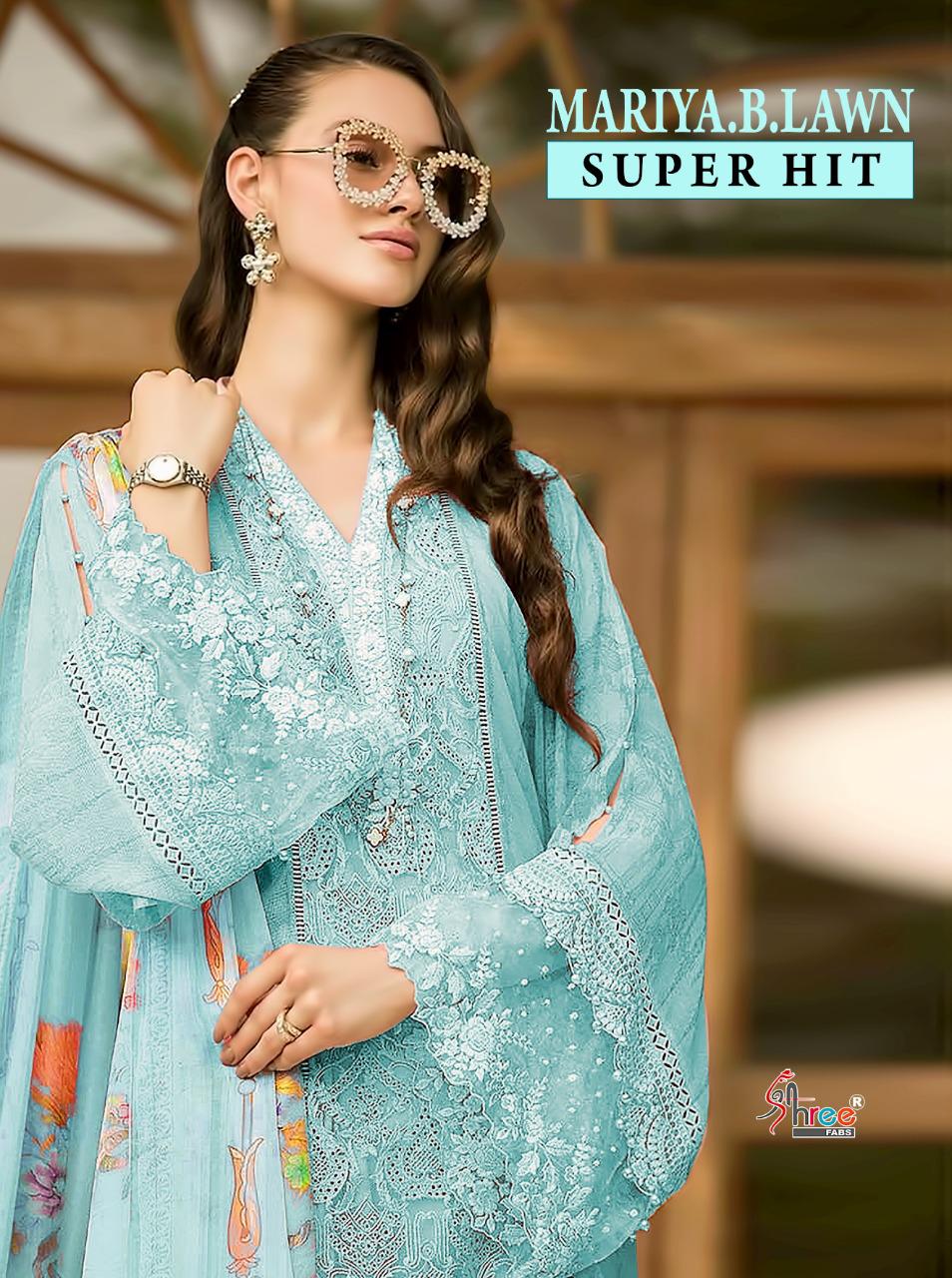 Shree fabs mariya b lawn superhit pure cotton catchy look salwar suit catalog