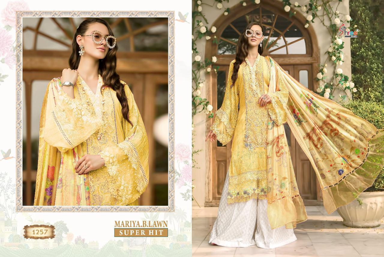 Shree fabs mariya b lawn superhit pure cotton catchy look salwar suit catalog