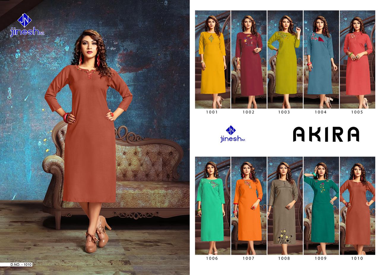 Shubh nx akira vol 1 beautiful casual wear kurties ready made collection at wholesale rate