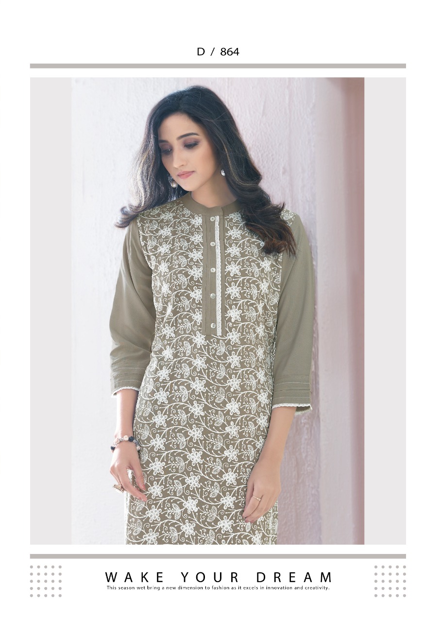 vink lucknowi 2 attractive kurti with bottom catalog