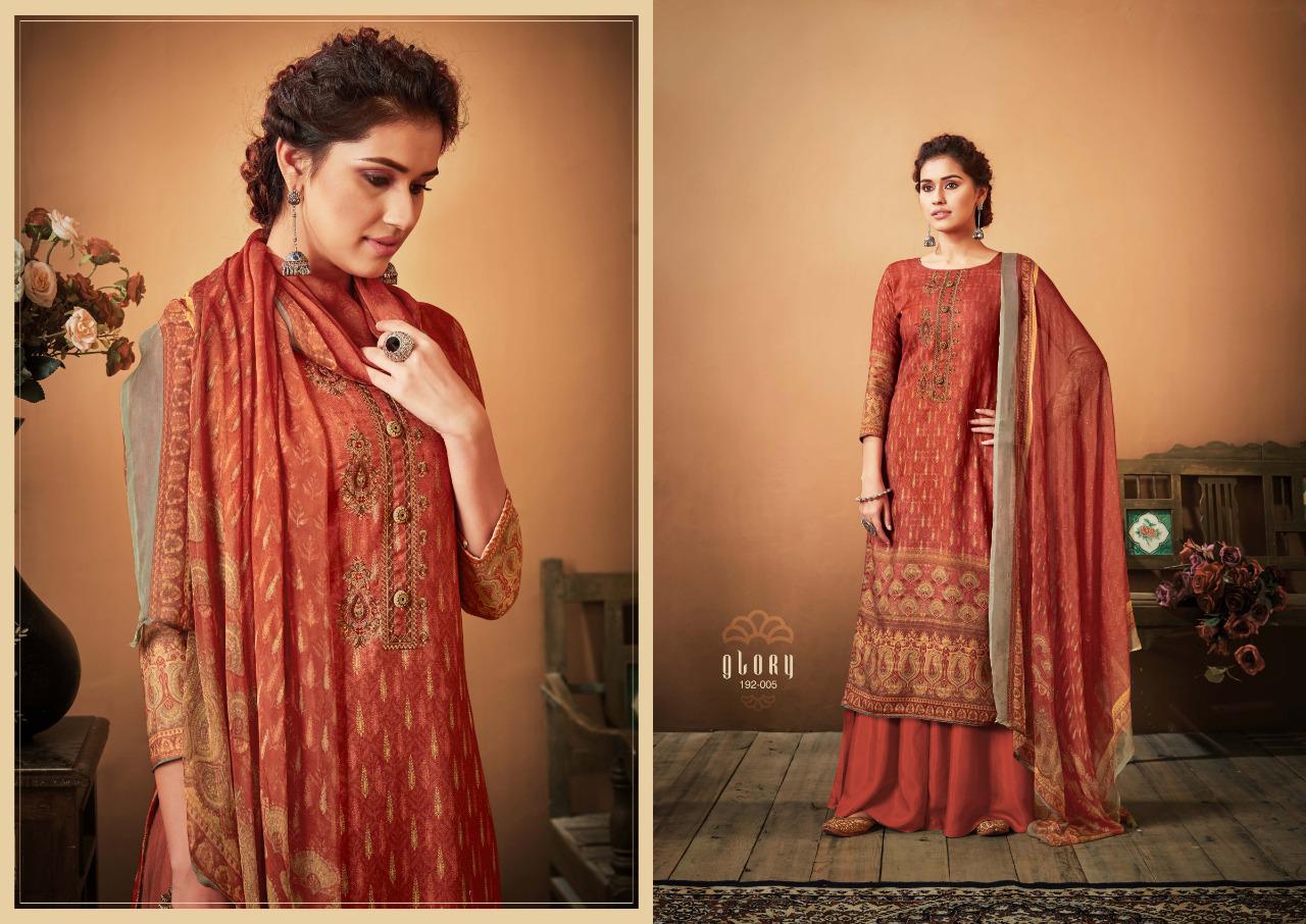 sargam prints Glory PURE PASHMINA  regal look salwar suit catalog