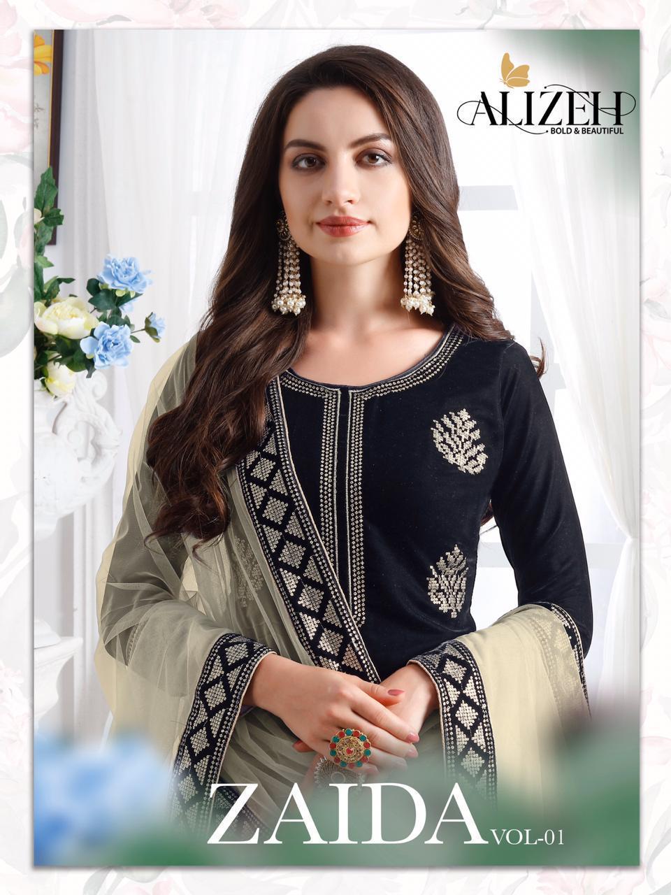alizeh zaida vol 1 georgette  attractive salwar suit catalog