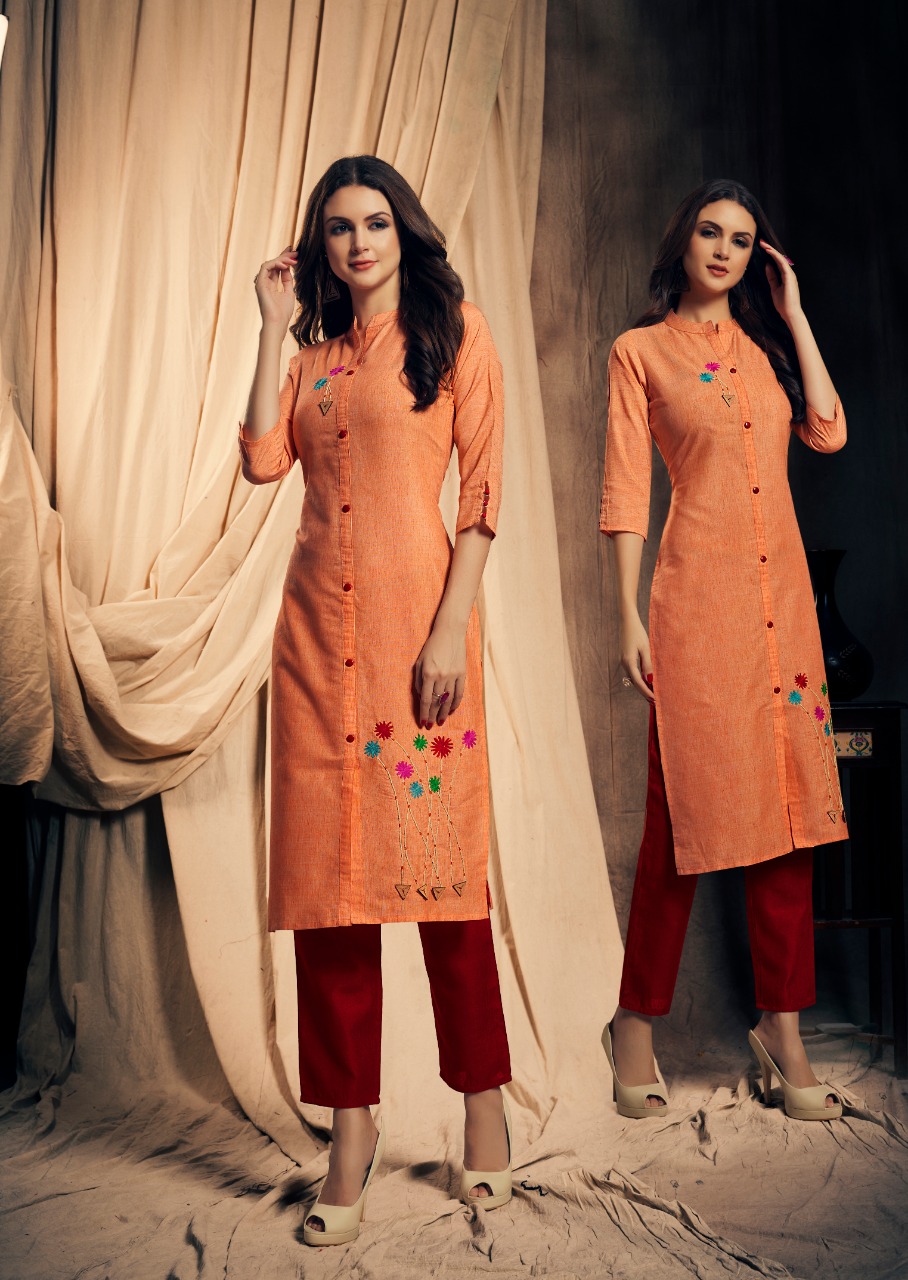feminista jashn 2 decent embroidery kurti catalog