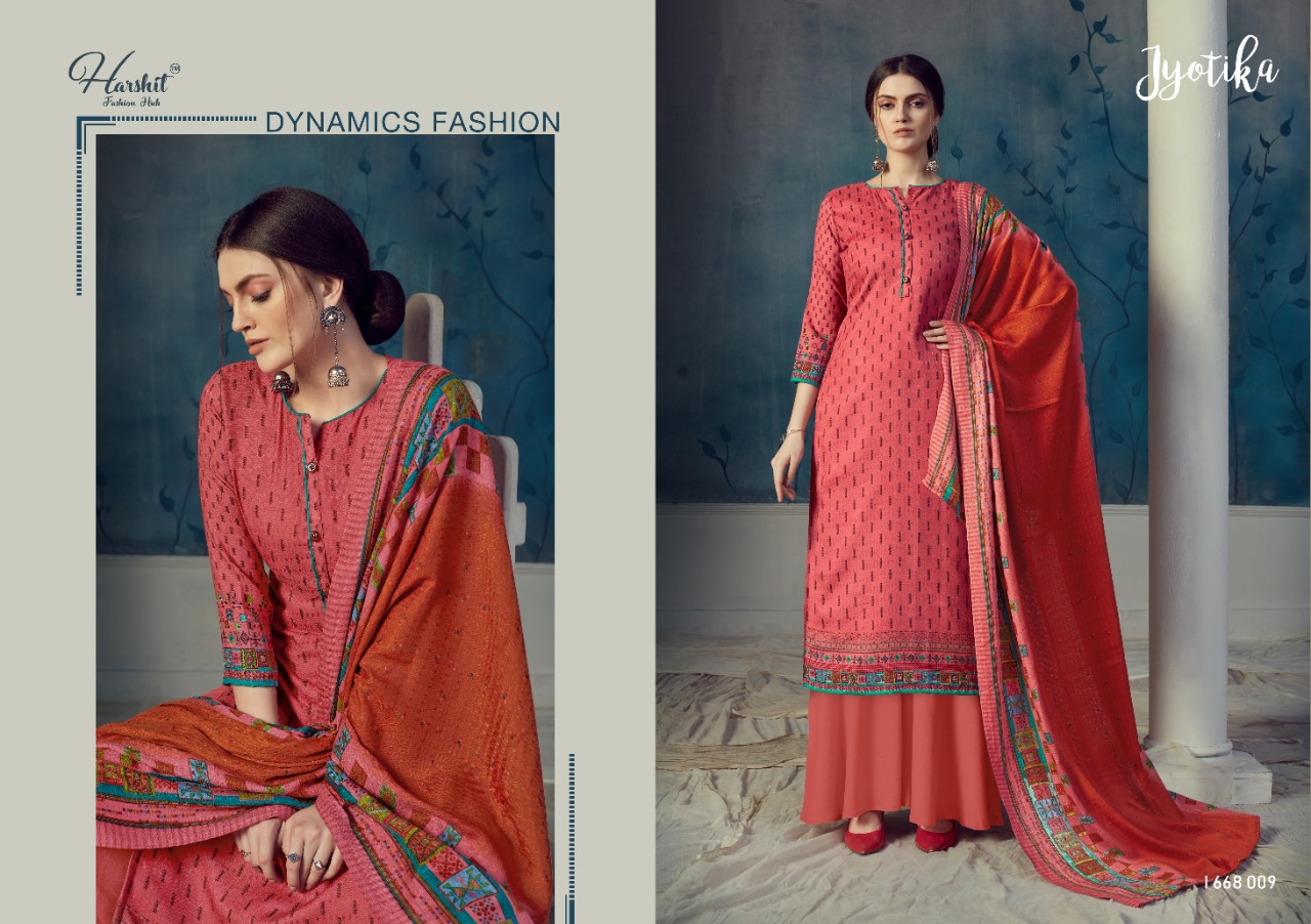 harshit fashion hub jyotika digital printed gorgeous look salwar suit catalog