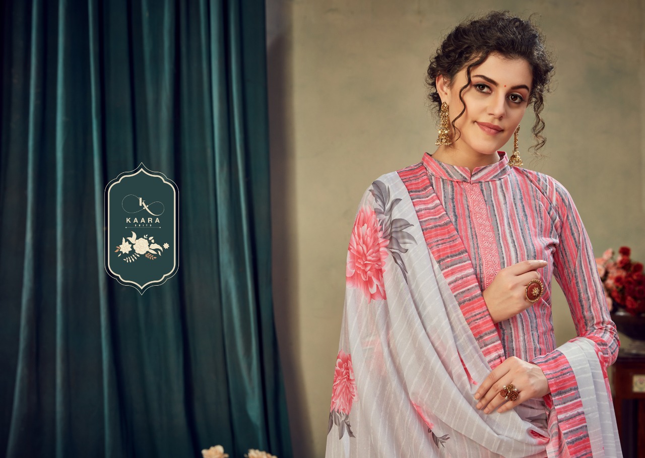 kaara gulzaar cotton attractive embroidery salwar suits catalog