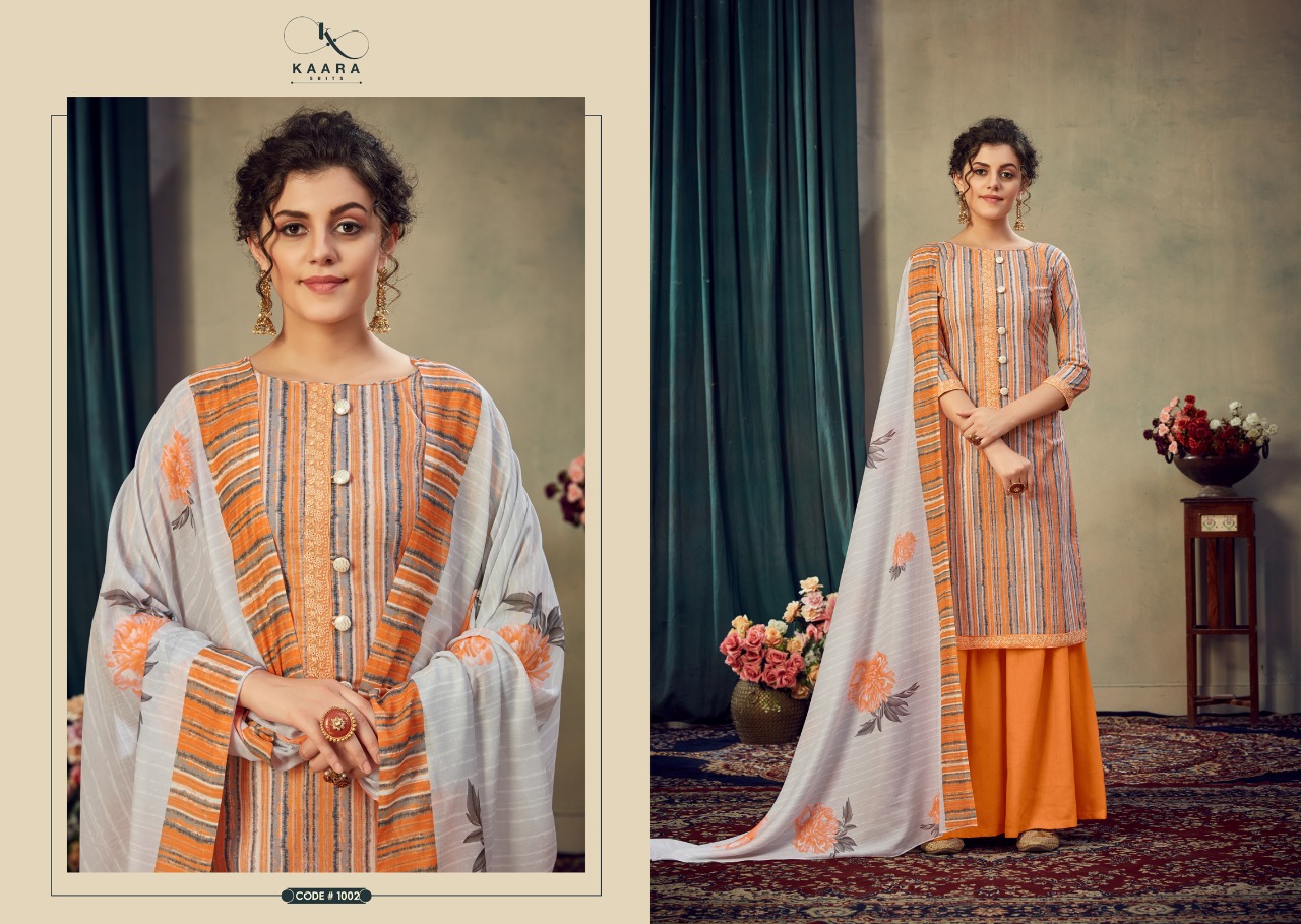 kaara gulzaar cotton attractive embroidery salwar suits catalog