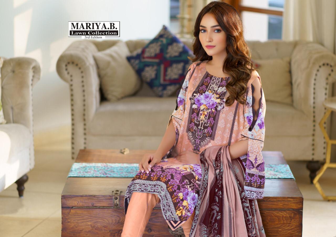 karachi cotton mariya b vol 3 Pure Lawn affordable price salwar suit catalog