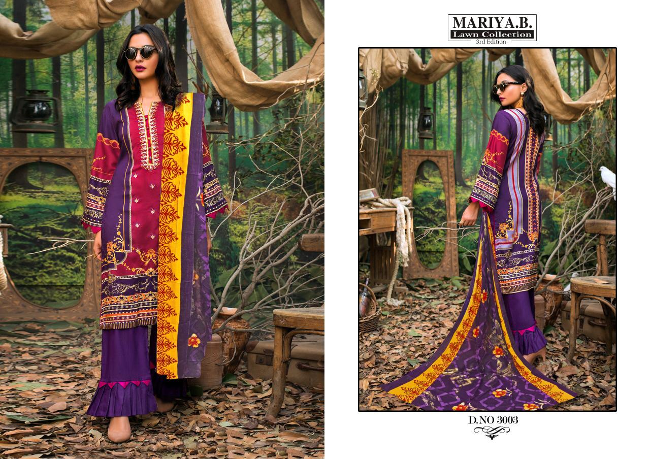 karachi cotton mariya b vol 3 Pure Lawn affordable price salwar suit catalog