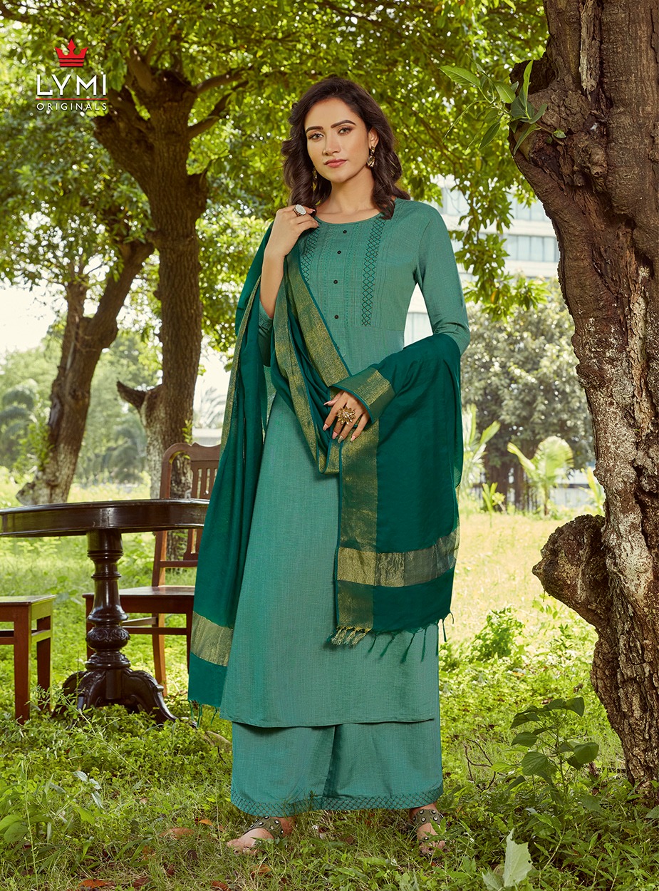 LYMI (Kessi Fabrics Pvt. Ltd.) majestic Lichee Rayon elegant plazzo kurti catalog