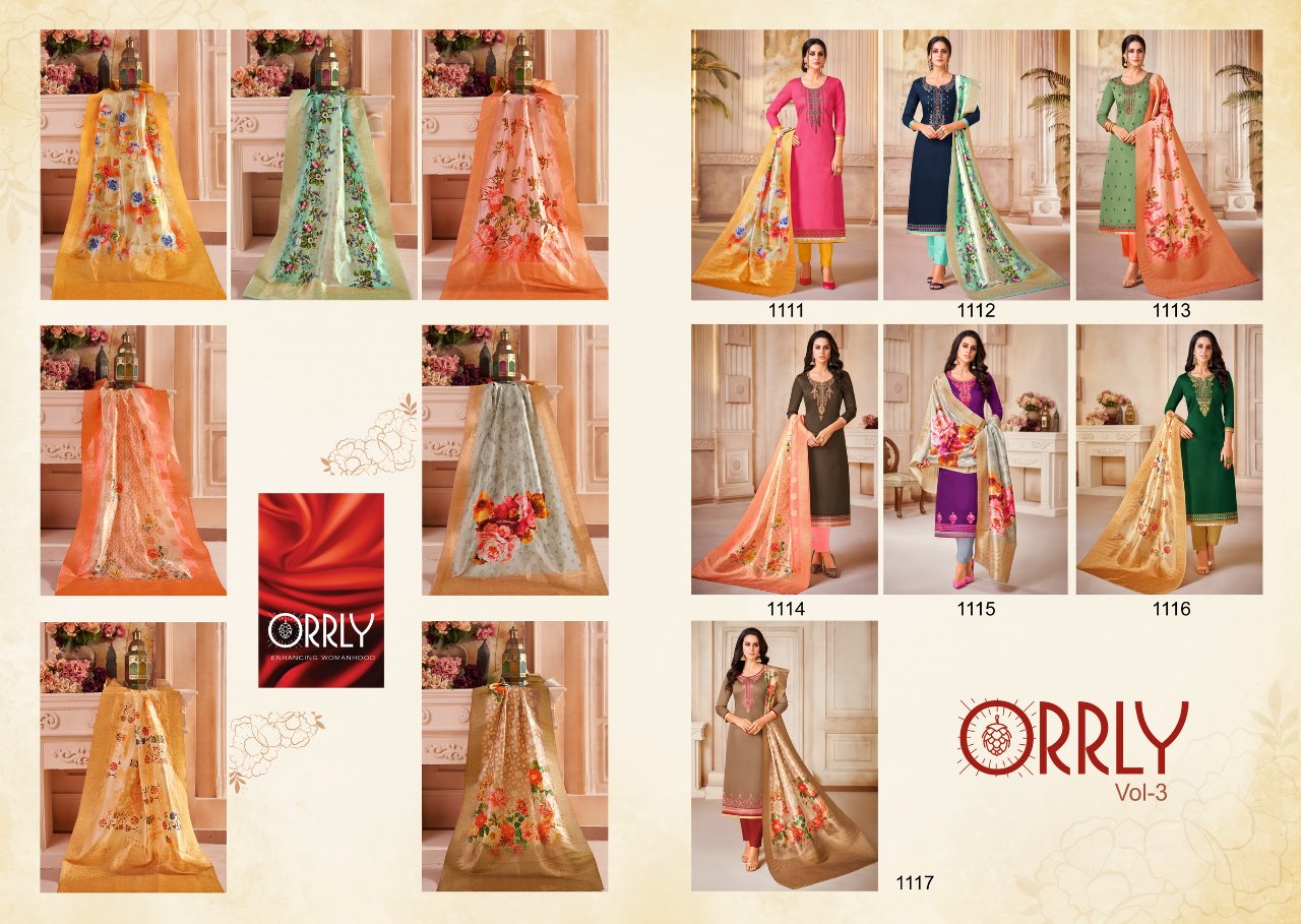 Orrly vol 3 Beautifully and amazingly Designed classic trendy look Salwar suits