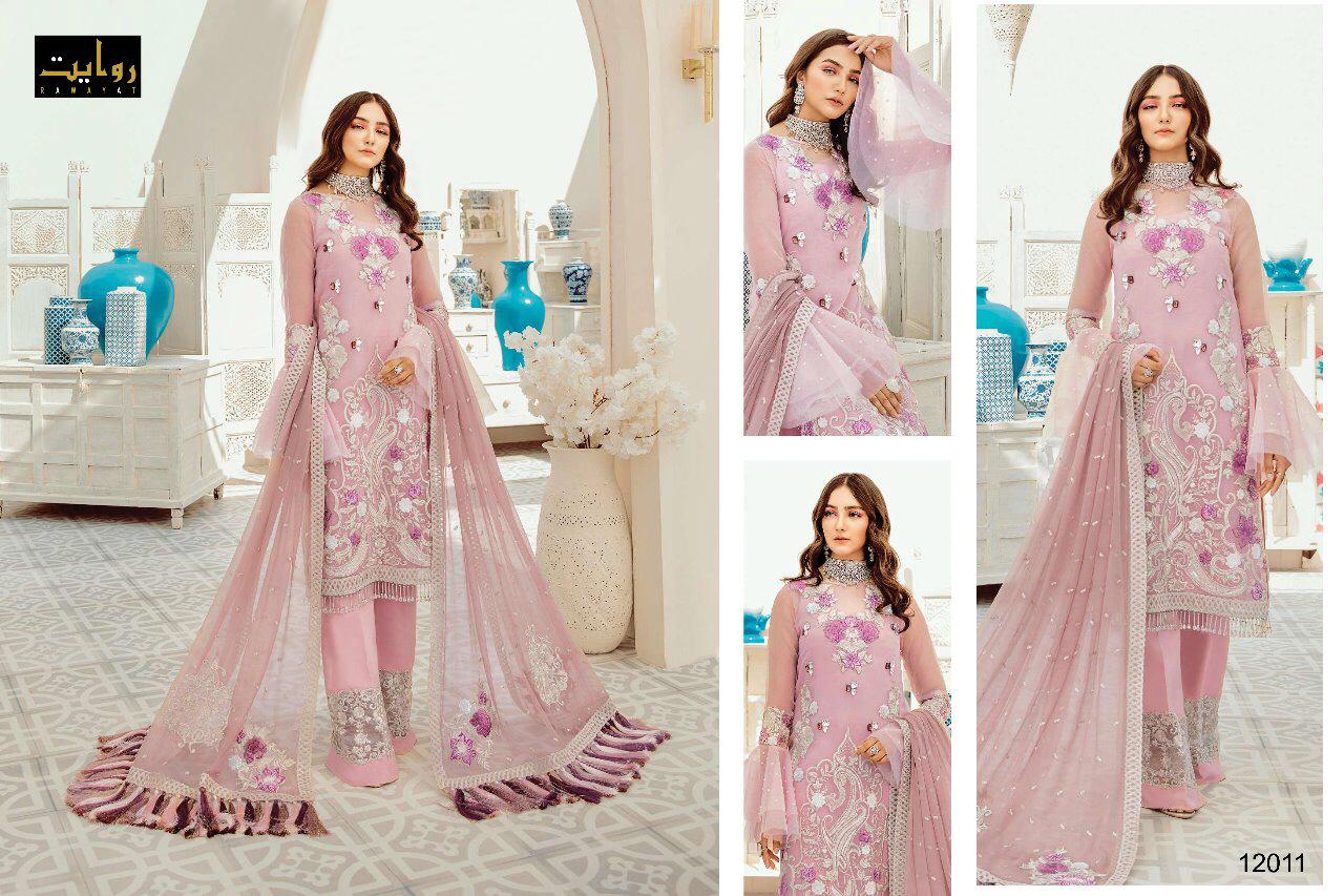 rawayat imrozia chiffon 2020 georjott exclusive Embroidery salwar suit catalog