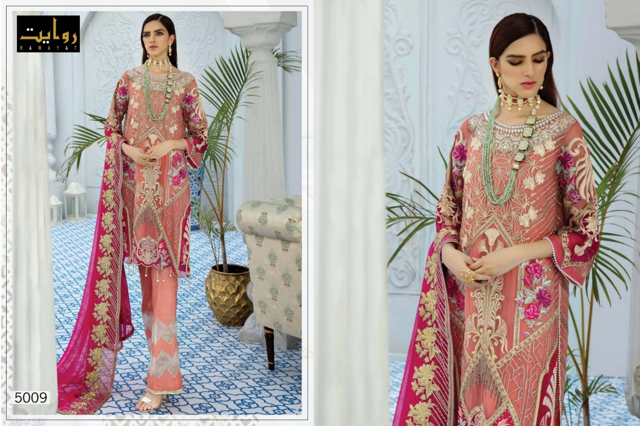 rawayat serene  Chiffon -2020  georgette  attractive pakistani concept salwar suit catalog