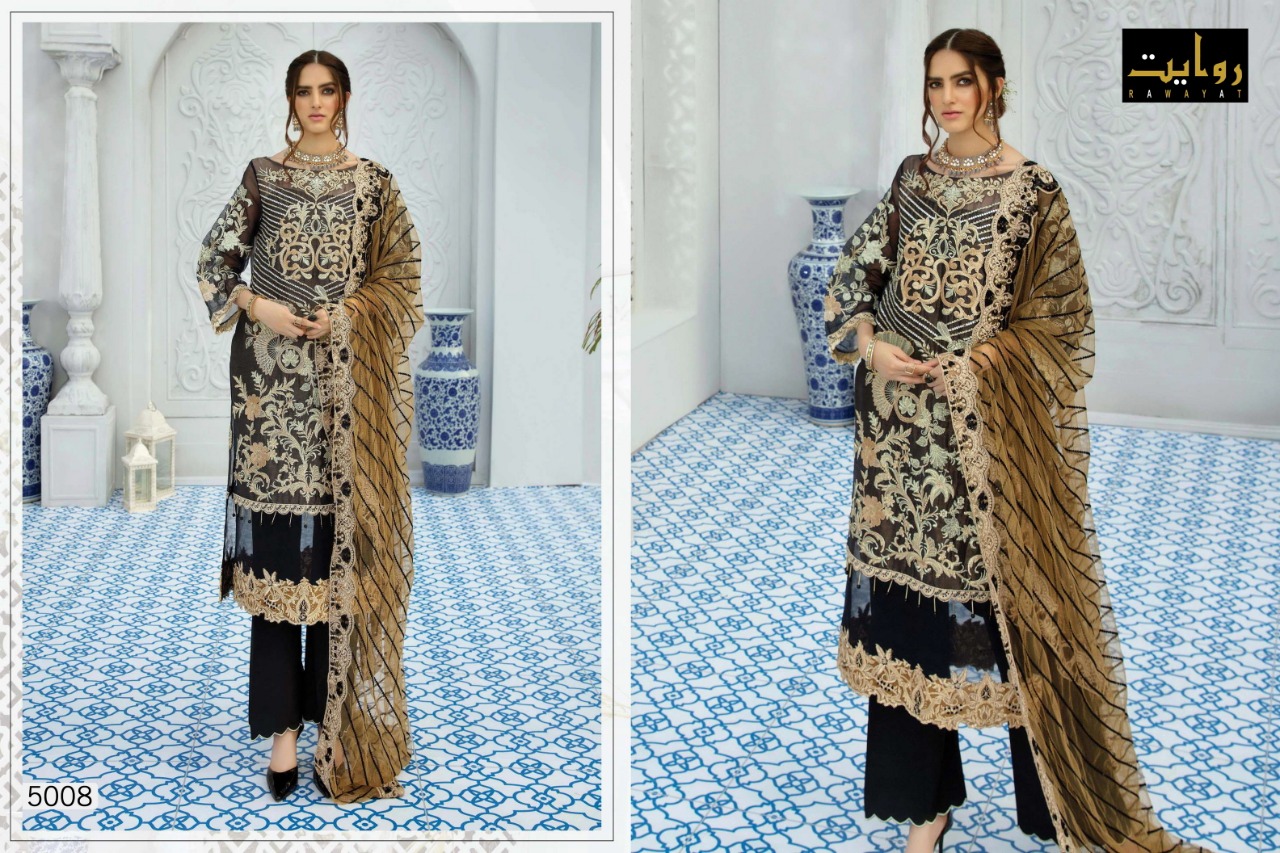 rawayat serene  Chiffon -2020  georgette  attractive pakistani concept salwar suit catalog