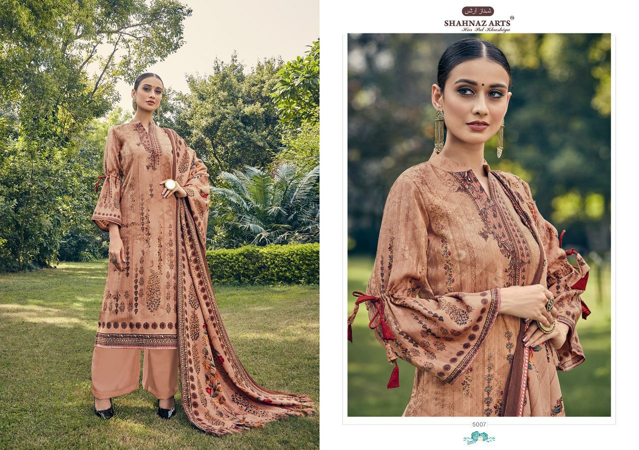 Shahnaz arts gajra classic and  stylish look pashmina Salwar Suits