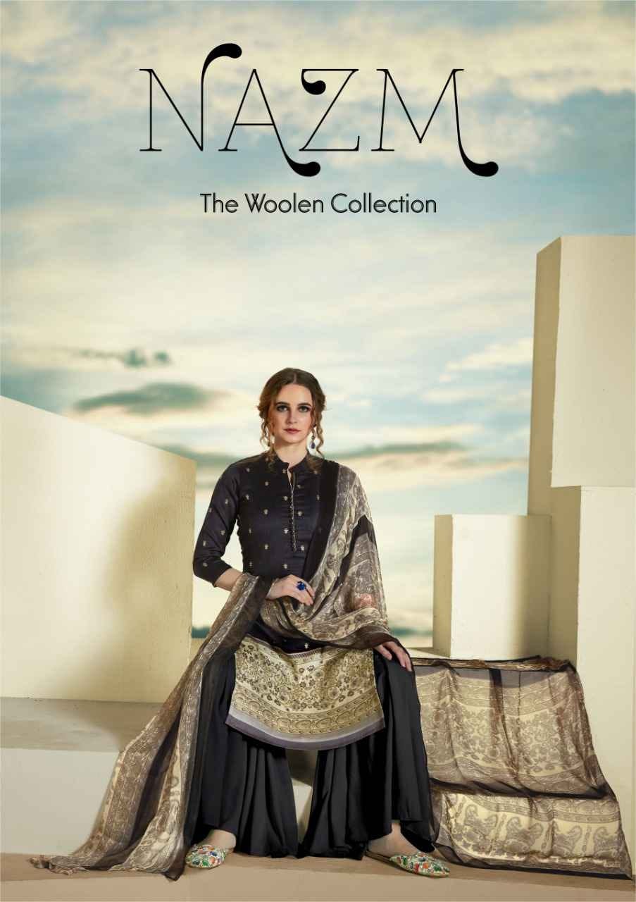 sargam prints nazm pure pashmina gorgeous look salwar suit catalog