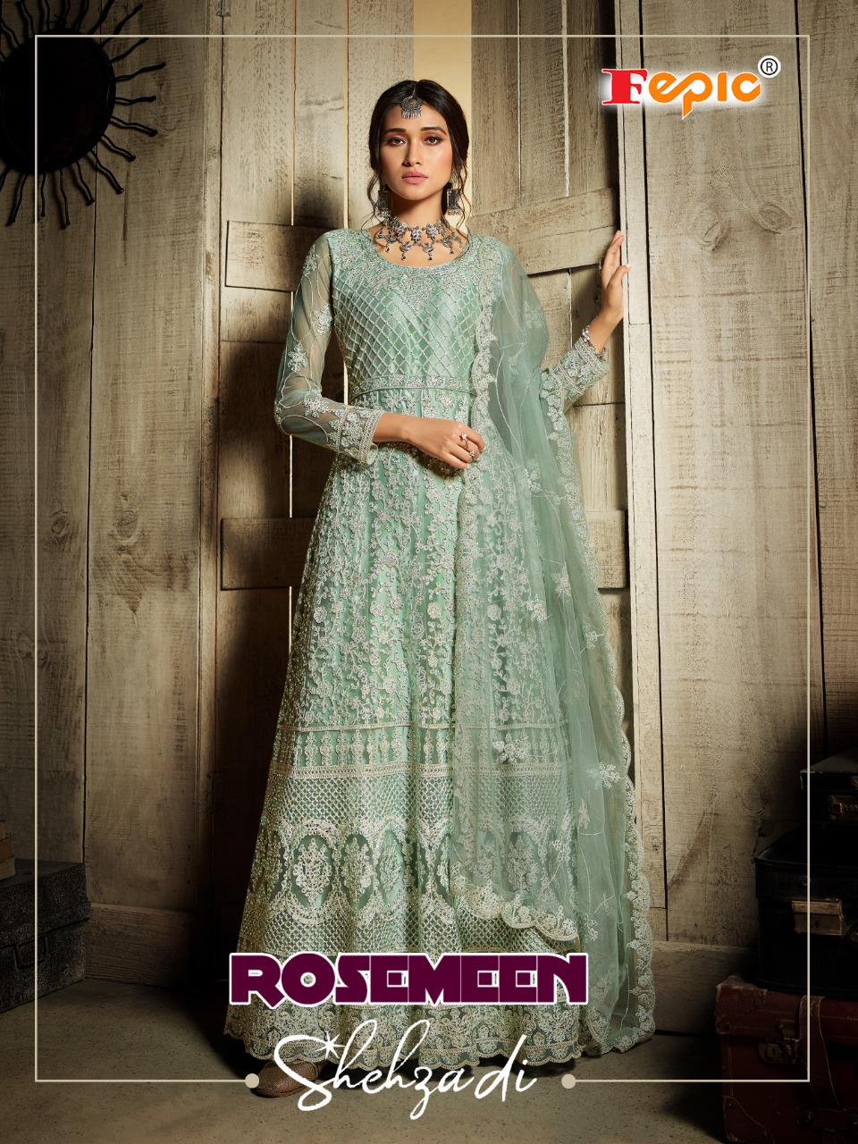 fepic rosemeen shehzadi net gorgeous look salwar suit catalog