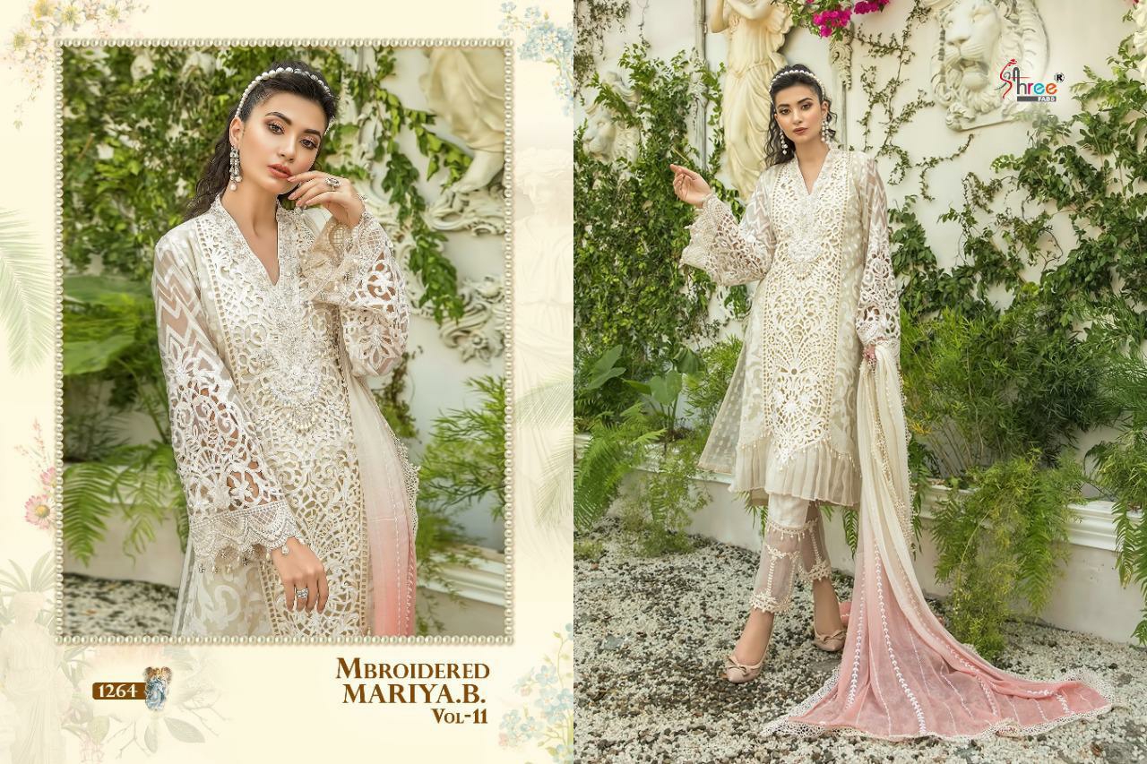 shree fabs mbroidered mariya b vol 11 jorget catchy look salwar suit catalog