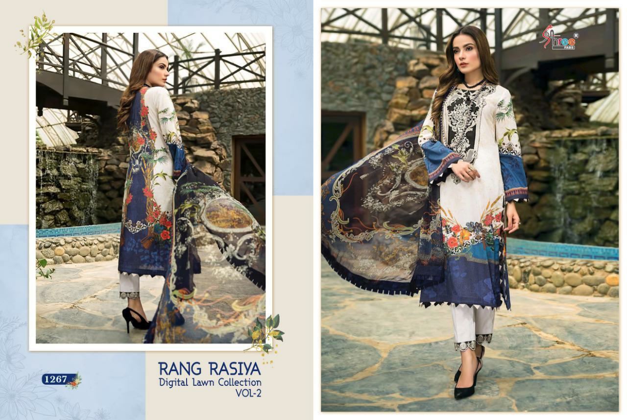 Shree Fabs rang rasiya vol 2 pakistani printed salwar suits wholesaler