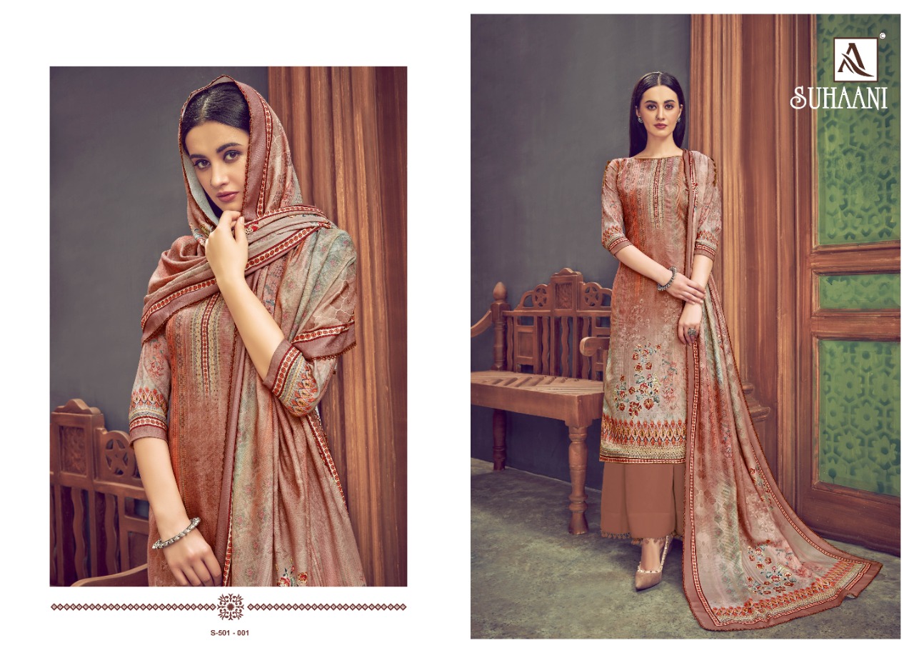 alok suit suhani  pashmina exclusive digital print with work  salwar suit catalog