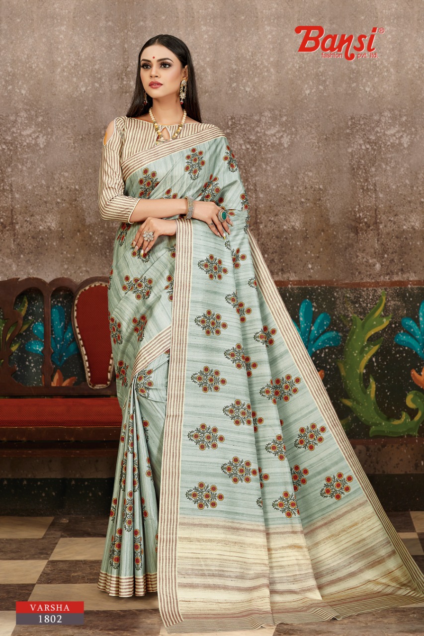 bansi fashion varsha silk authentic fabrik saree catalog