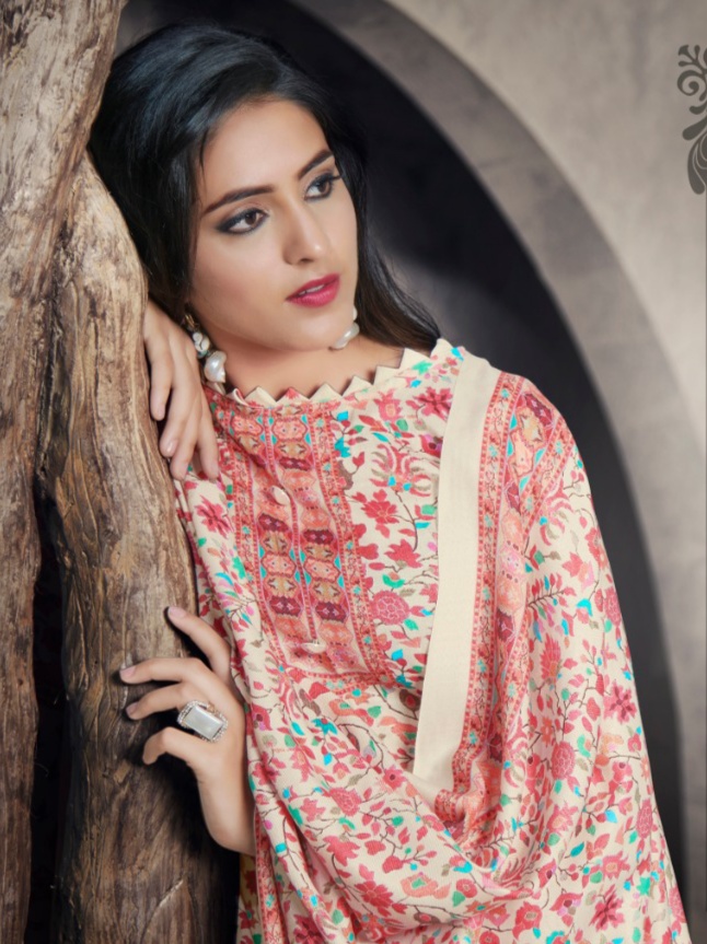 bipson Kashmiri Queen  6 pashmina authentic fabric salwar suit catalog