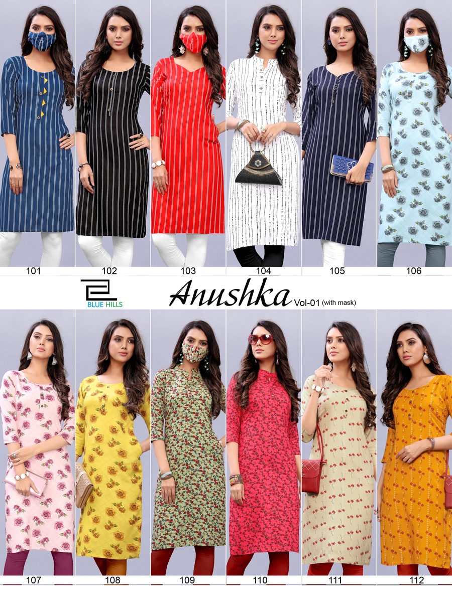 blue hills anushka affordable price kurti catalog