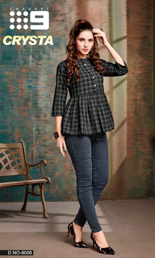 channel 9 crysta cotton classic trendy look tops catalog