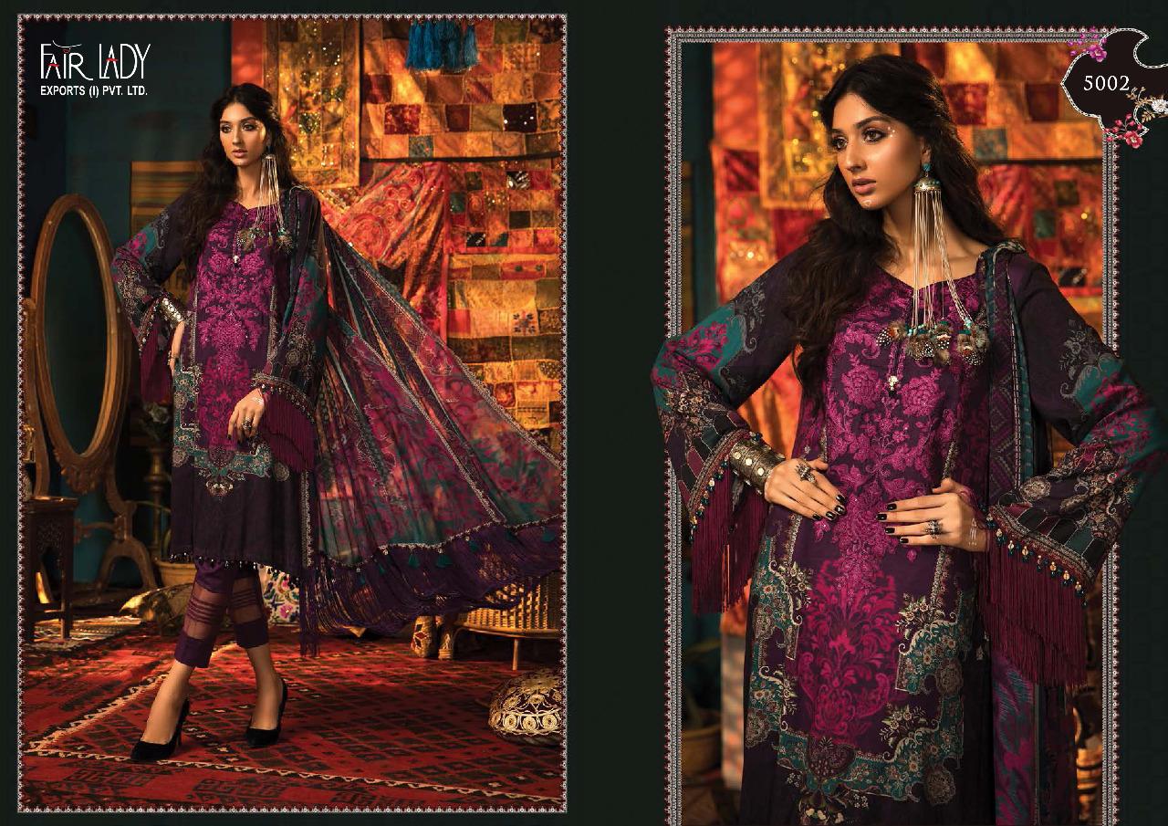 fair lady maria b m prints pashmina innovative style salwar suit catalog