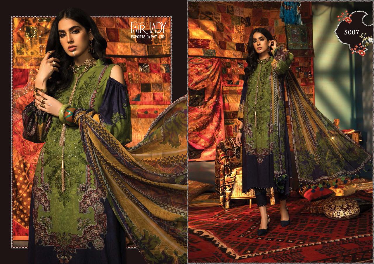 fair lady maria b m prints pashmina innovative style salwar suit catalog