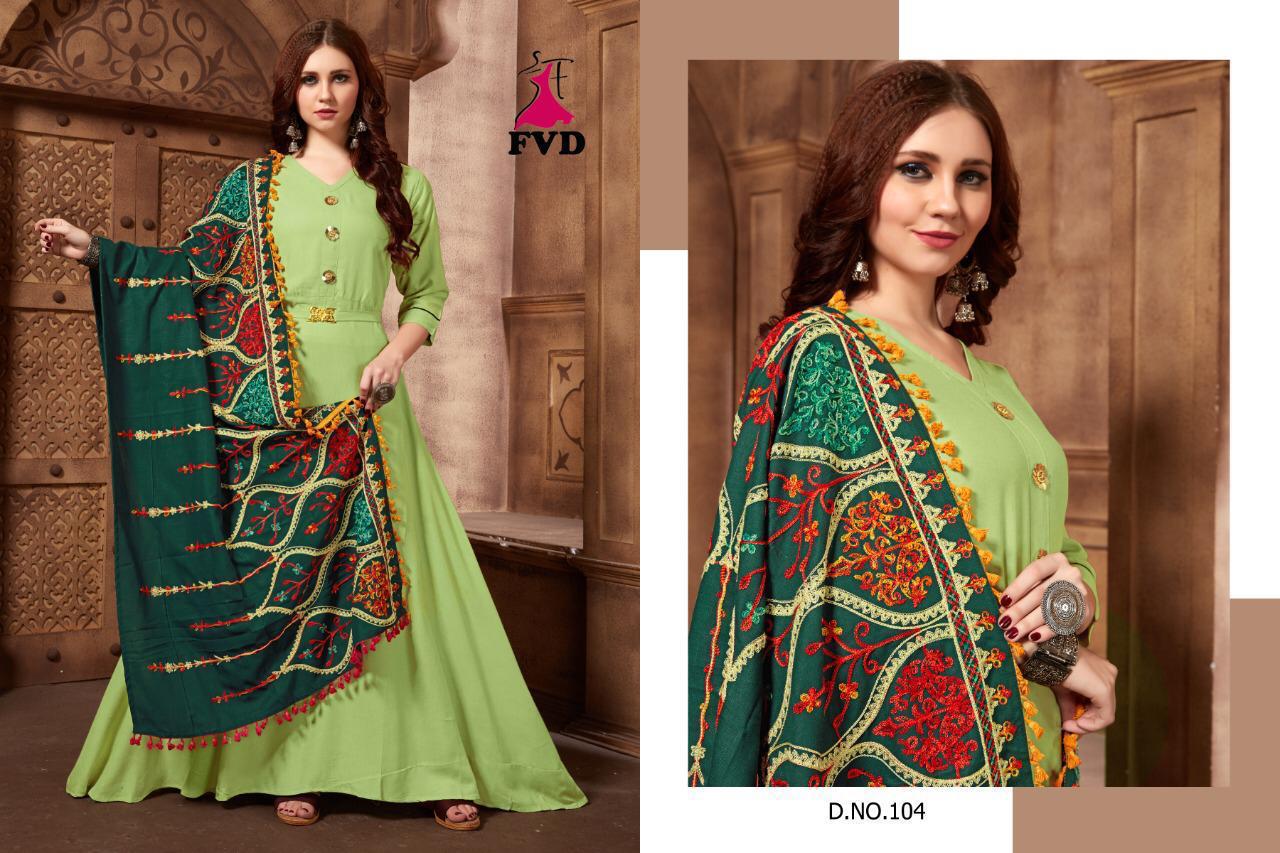 fashion valley dresses shalni vol 1 rayon inovative look kurti with heavy dupattta catalog