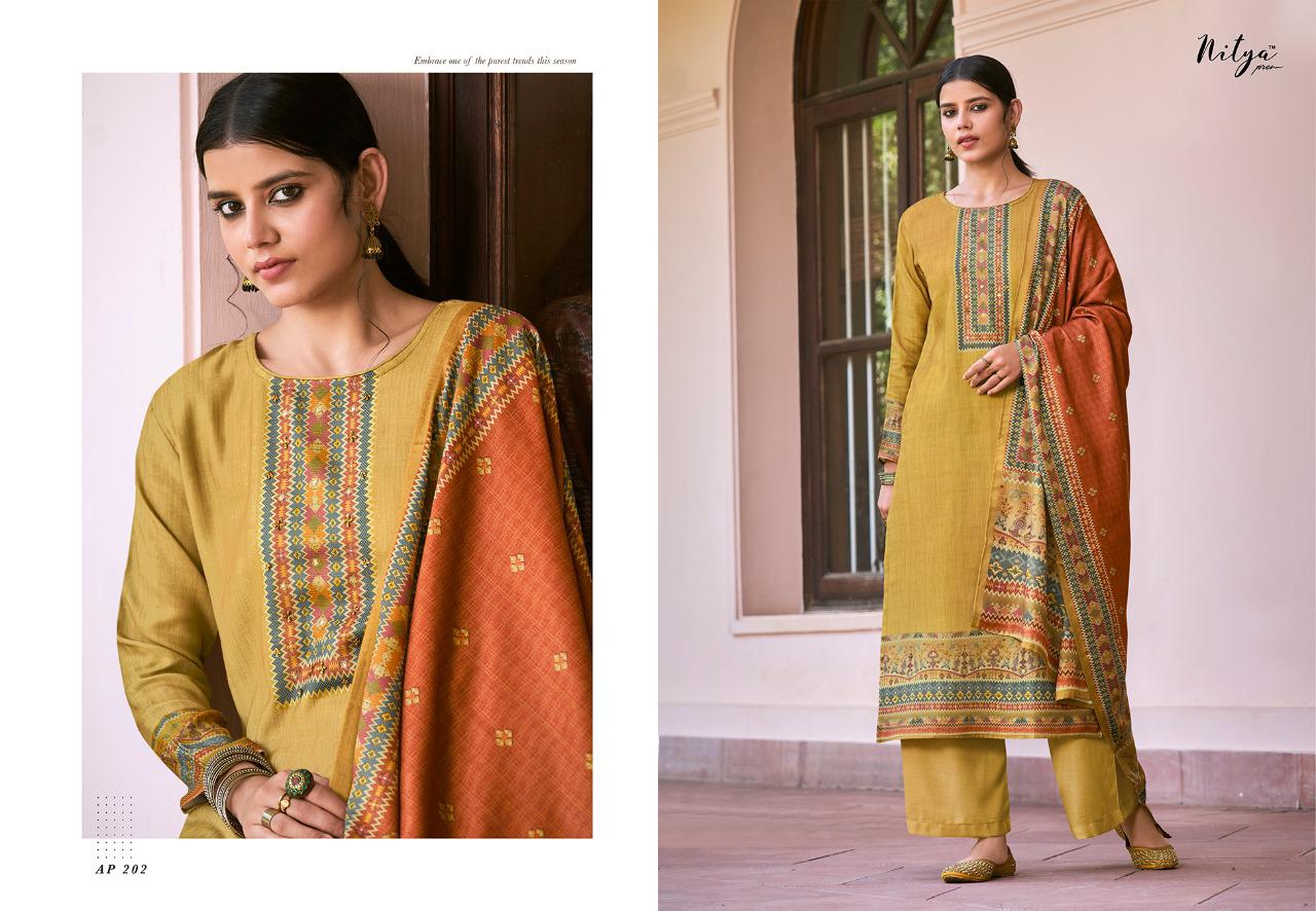 l t fabrics nitya amira pashmina ecclusive digital print salwar suit catalog