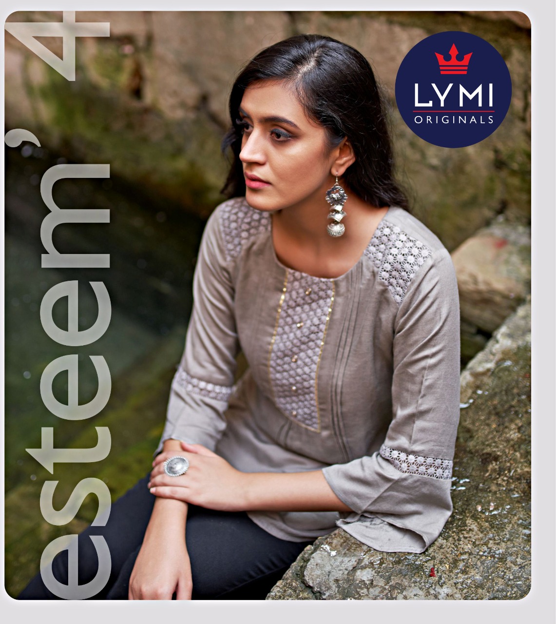 Lymi (Kessi Fabrics Pvt. Ltd.) esteem vol 4 rayon new and modern style short kurti catalog