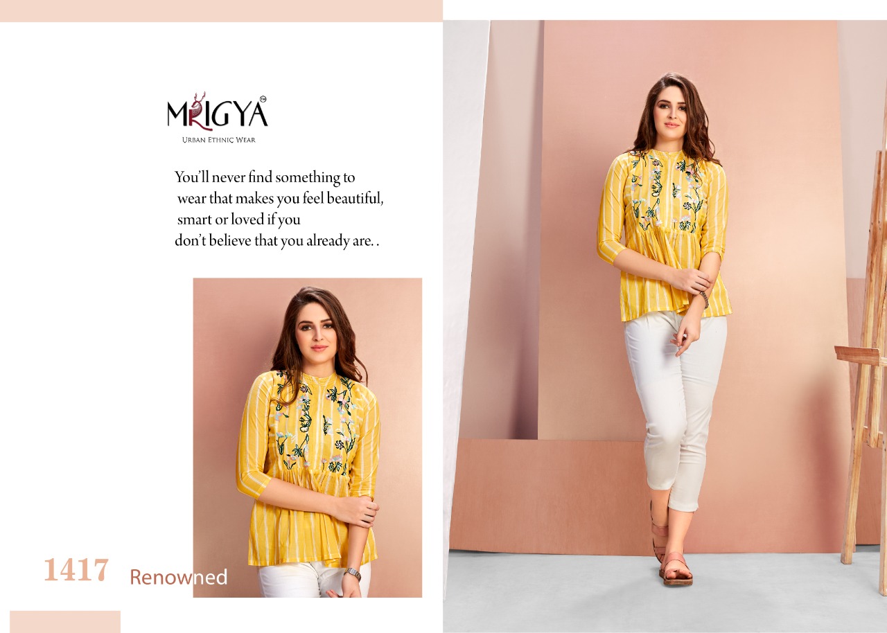 mrigya flora 4 cotton authentic fabric short top catalog