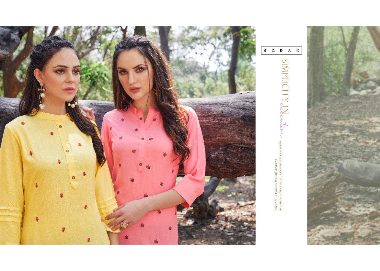 neha fashion nirvi rayon astonishing kurti with plazo catalog