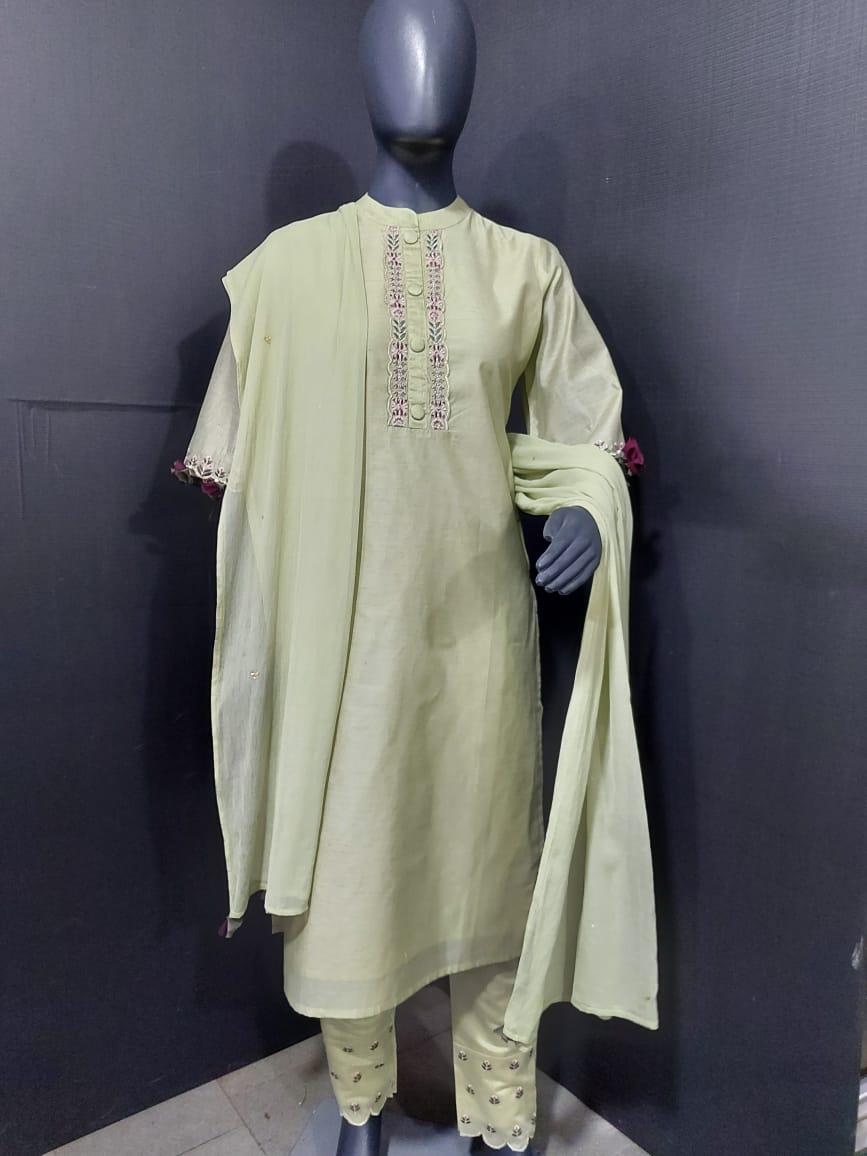 nitara angelica chanderi cotton authentic fabric kurti with bottom catalog